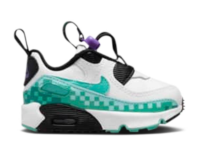 【 NIKE AIR MAX 90 TOGGLE SE TD 039 WHITE PSYCHIC PURPLE WASHED TEAL 039 / WHITE BLACK PSYCHIC PURPLE 】 マックス 紫 パープル 白色 ホワイト 黒色 ブラック エアマックス ベビー ナイキ