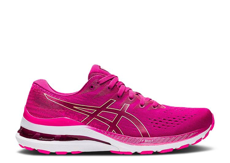 【 ASICS WMNS GEL KAYANO 28 'FUCHSIA RED' / FUCHSIA RED PINK GLOW 】 赤 レッド ピンク スニーカー レディース アシックス