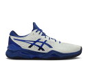 【 ASICS COURT FF NOVAK 'WHITE BLUE' / WHITE BLUE 】 コート 白色 ホワイト 青色 ブルー スニーカー メンズ アシックス