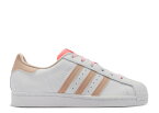 【 ADIDAS WMNS SUPERSTAR 'SELF LOVE' / CLOUD WHITE HALO BLUSH ACID RED 】 アディダス スーパースター 白色 ホワイト 赤 レッド スニーカー レディース