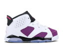 【 AIR JORDAN AIR JORDAN 6 RETRO TD 'VIVID PINK' / WHITE VIVID PINK BRIGHT GRAPE 】 ナイキ 白色 ホワイト ピンク エアジョーダン ベビー