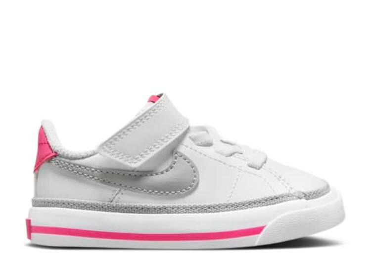 ナイキ NIKE コート レガシー ピンク 白色 ホワイト 灰色 グレー 'WHITE GREY' ベビー 【 LEGACY PINK NIKE COURT TD PRIME LIGHT SMOKE WHITE KUMQUAT GREY 】