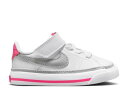 【 NIKE COURT LEGACY TD 'WHITE PINK PRIME LIGHT SMOKE GREY' / WHITE PINK PRIME KU...
