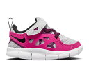 【 NIKE FREE RUN 2 TD 'PURE PLATINUM PINK PRIME' / PURE PLATINUM PINK PRIME SANGRIA BLACK 】 フリー ラン プラチナム ピンク ピュア 黒色 ブラック ベビー ナイキ