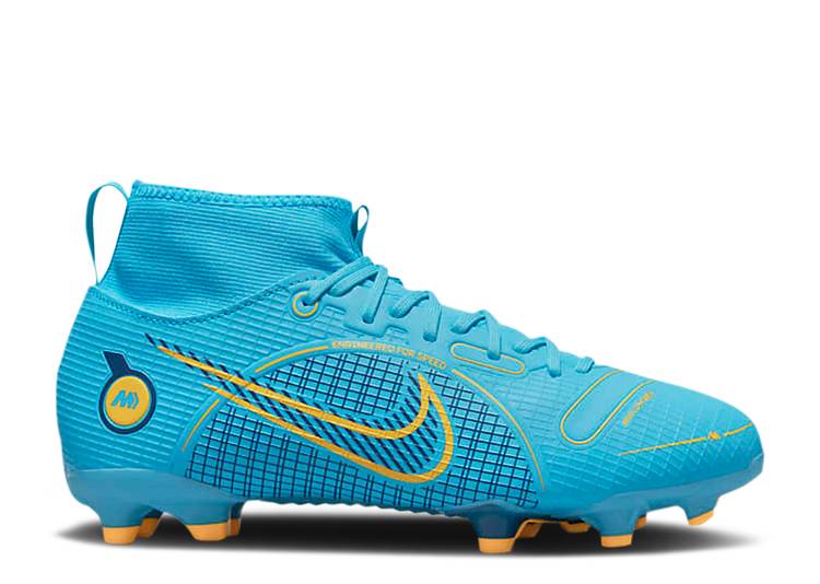 【 NIKE MERCURIAL SUPERFLY 8 ACADEMY MG GS 'BLUEPRINT PACK' / CHLORINE BLUE MARINA LASER 】 アカデミー 青色 ブルー レーザー ジュニア キッズ ベビー マタニティ スニーカー ナイキ