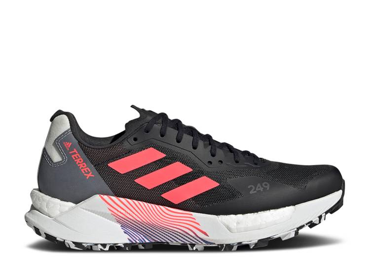 【 ADIDAS WMNS TERREX AGRAVIC ULTRA TRAIL 'BLACK TURBO' / CORE BLACK TURBO CRYSTAL WHITE 】 アディダス ウルトラ コア 黒色 ブラック ターボ 白色 ホワイト スニーカー レディース