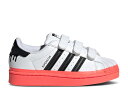 【 ADIDAS SUPERSTAR LITTLE KID 'PAINT DRIP - WHITE TURBO' / CLOUD WHITE CORE BLACK TURBO 】 アディダス スーパースター 白色 ホワイト コア 黒色 ブラック ターボ ジュニア キッズ ベビー マタニティ スニーカー 1