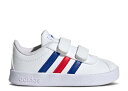 【 ADIDAS VL COURT 2.0 I 'WHITE ROYAL BLUE VIVID RED' / CLOUD WHITE ROYAL BLUE VI...