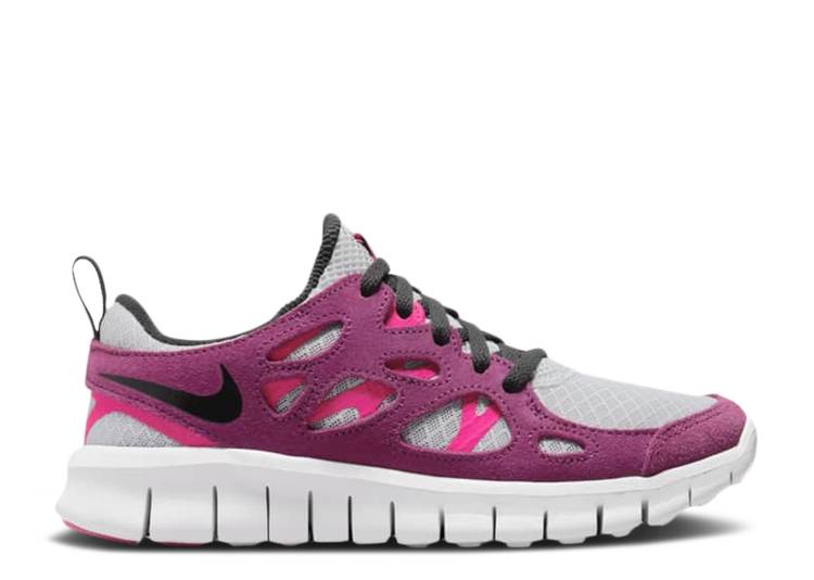  NIKE FREE RUN 2 GS 'PURE PLATINUM SANGRIA' / PURE PLATINUM SANGRIA P...