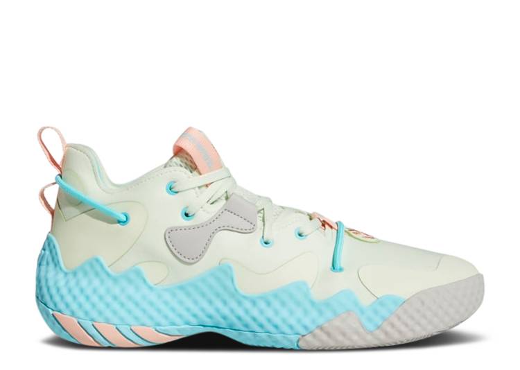 【 ADIDAS HARDEN VOL. 6 039 GREEN MIST PULSE AQUA 039 / GREEN MIST GLOW PINK PULSE AQUA 】 アディダス ハーデン 緑 グリーン ピンク アクア スニーカー メンズ