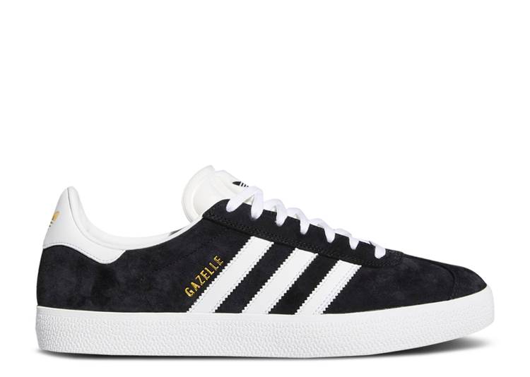 【 ADIDAS GAZELLE ADV 'BLACK WHITE' / CORE BLACK CLOUD WHITE GOLD 】 アディダス ガゼル コア 黒色 ブラック 白色 ホワイト ゴールド スニーカー メンズ