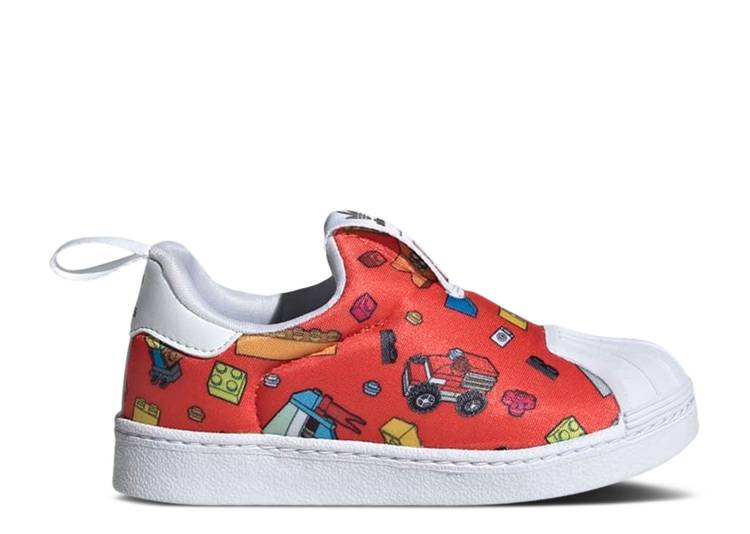 【 ADIDAS LEGO X SUPERSTAR 360 I 'ALL OVER PRINT' / CLOUD WHITE CLOUD WHITE CLOUD 】 アディダス ..