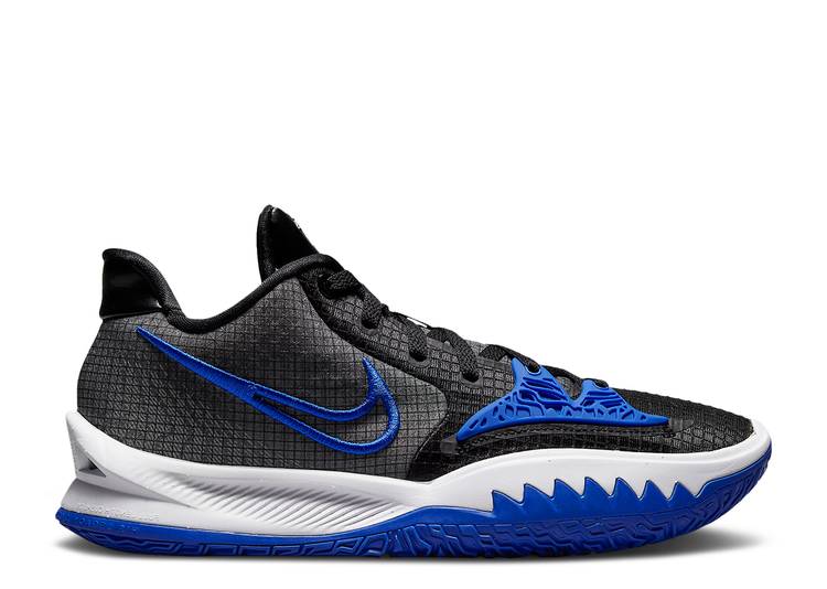 【 NIKE KYRIE LOW 4 TB 'GAME ROYAL' / BLACK WHITE GAME ROYAL 】 カイリー 黒色 ブラック 白色 ホワイト ゲーム 'ゲームロイヤル 青 ブルー' ゲームロイヤル ブルー スニーカー メンズ ナイキ