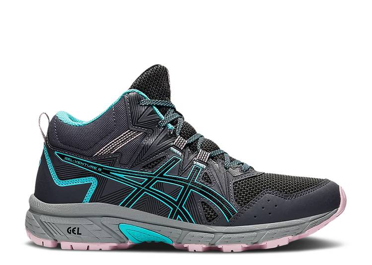 【 ASICS WMNS GEL 8 MID 'GRAPHITE GREY ICE MINT' / GRAPHITE GREY ICE MINT 】 ミッド 灰色 グレー スニーカー レディース アシックス