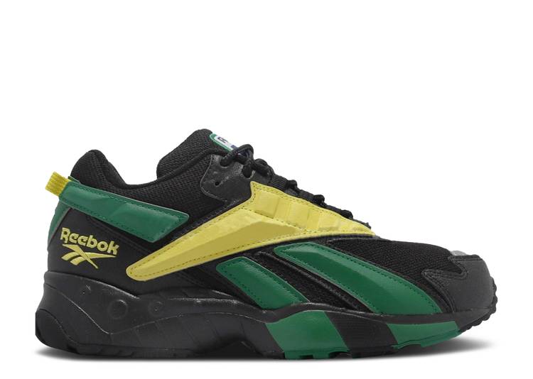 【 REEBOK INTV 96 'BLACK BASIL GREEN' / BLACK BASIL GREEN HERO YELLOW 】 リーボック 黒色 ブラック 緑 グリーン 黄色 イエロー スニーカー メンズ