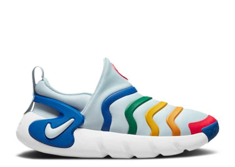 楽天スニケス【 NIKE DYNAMO GO PS 'AURA MULTI' / AURA GAME ROYAL SIREN RED WHITE 】 ダイナモ オーラ ゲーム 赤 レッド 白色 ホワイト ゲームロイヤル 青 ブルー ジュニア キッズ ベビー マタニティ スニーカー ナイキ