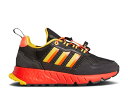 【 ADIDAS MARVEL X ZX 1K J 'ROCKET' / CORE BLACK SOLAR RED CARBON 】 アディダス コア 黒色 ブ...