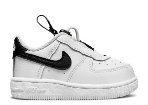 【 NIKE FORCE 1 TOGGLE TD 'WHITE BLACK' / WHITE BLACK 】 白色 ホワイト 黒色 ブラック ベビー ナイキ