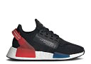 【 ADIDAS NMD_R1 V2 J 'CORE BLACK' / CORE BLACK CORE BLACK CLOUD WHITE 】 アディダス コア 黒色 ブラック 白色 ホワイト ジュニア キッズ ベビー マタニティ スニーカー