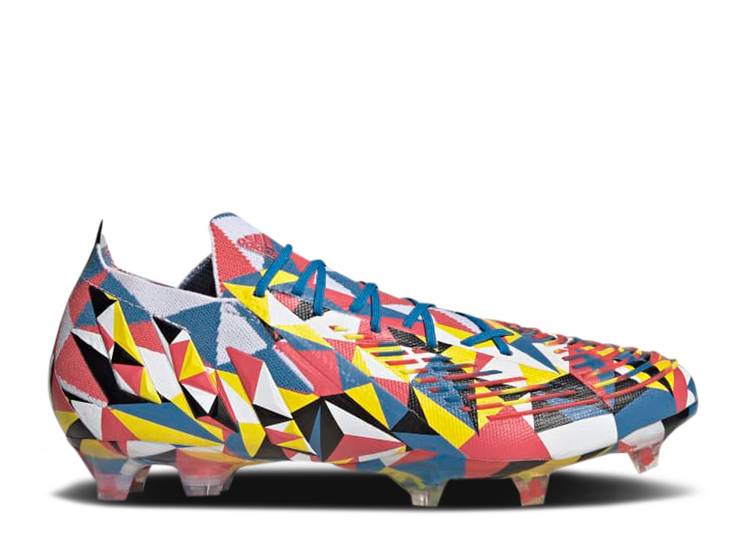 y ADIDAS PREDATOR EDGE.1 FG 'GEOMETRIC' / BRIGHT BLUE TEAM YELLOW SOLAR z AfB_X vf^[ F u[ `[ F CG[ Xj[J[ Y