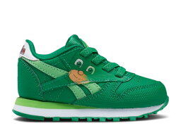 【 REEBOK PJ MASKS X CLASSIC LEATHER TODDLER 'GEKKO' / GOAL GREEN POSITIVE GREEN 】 リーボック クラシック レザー ベビー 赤ちゃん用 緑 グリーン