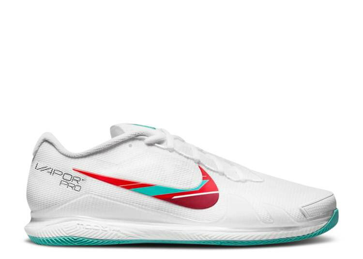 【 NIKE COURT AIR ZOOM VAPOR PRO 'WHITE WASHED TEAL' / WHITE HABANERO RED POMEGRA...
