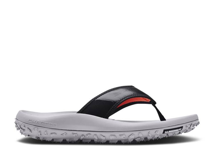 【 UNDER ARMOUR FAT TIRE T SANDAL 'MOD GREY BLACK' / MOD GREY BLACK 】 灰色 グレー 黒色 ブ...