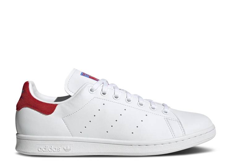 【 ADIDAS STAN SMITH 'WHITE VIVID RED' / CLOUD WHITE VIVID RED REAL BLUE 】 アディダス 白色 ホワイト 赤 レッド レアル 青色 ブルー スタンスミス スニーカー メンズ