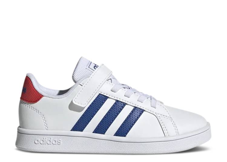  ADIDAS GRAND COURT LITTLE KID 'WHITE ROYAL BLUE' / CLOUD WHITE ROYAL...
