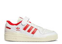 y ADIDAS FORUM 84 LOW 'WHITE VIVID RED' / CLOUD WHITE VIVID RED CREAM z AfB_X tH[ F zCg  bh N[ Xj[J[ Y