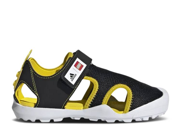 アディダス ADIDAS アディダス コア 黒色 ブラック 黄色 イエロー 白色 ホワイト 'BLACK YELLOW' ジュニア キッズ 【 YELLOW ADIDAS LEGO X CAPTAIN TOEY J CORE BLACK CLOUD WHITE 】