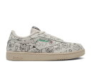 【 REEBOK TOM & JERRY X CLUB C LITTLE KID 'SKETCH' / CHALK PAPER WHITE EXCELLENT RED 】 リーボック クラブ 白色 ホワイト 赤 レッド ジュニア キッズ ベビー マタニティ スニーカー(4)