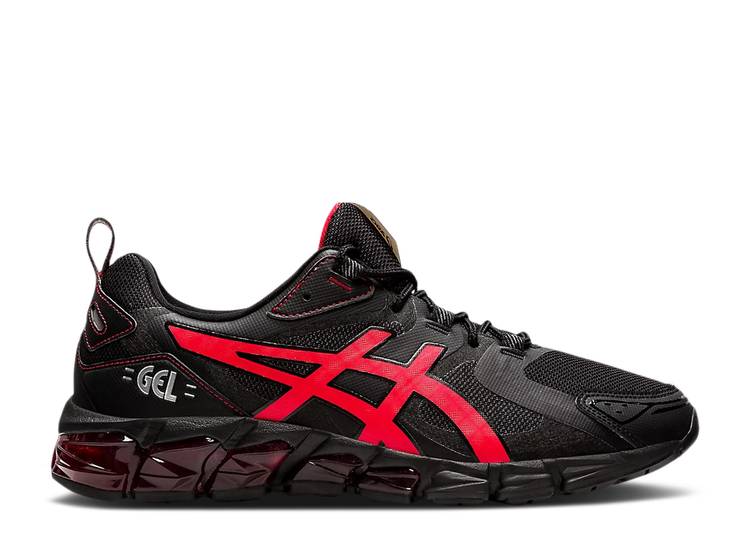 【 ASICS GEL QUANTUM 180 'BLACK ELECTRIC RED' / BLACK ELECTRIC RED 】 黒色 ブラック 赤 レッド スニーカー メンズ アシックス