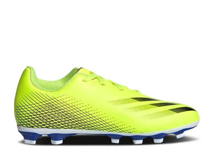 【 ADIDAS X GHOSTED.4 FG J 'SOLAR YELLOW' / SOLAR YELLOW CLOUD WHITE ROYAL 】 アディダス 黄色 イエロー 白色 ホワイト ジュニア キッズ ベビー マタニティ スニーカー