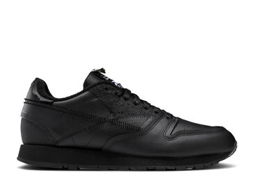 リーボック REEBOK リーボック クラシック レザー 黒色 ブラック 白色 ホワイト 'MEMORY BLACK' スニーカー メンズ 【 REEBOK MAISON MARGIELA X CLASSIC LEATHER OF BLACK FOOTWEAR WHITE 】