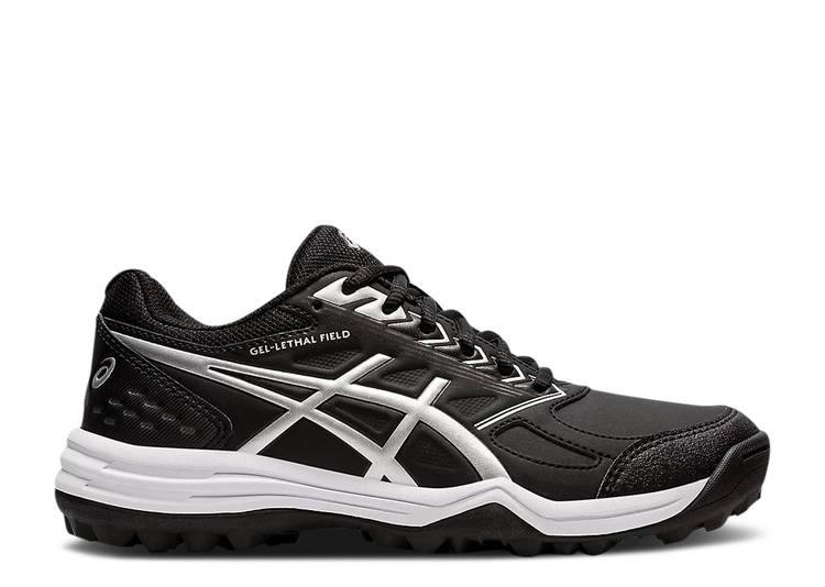 【 ASICS WMNS GEL LETHAL FIELD 'BLACK PURE SILVER' / BLACK PURE SILVER 】 フィールド ピュア 黒色 ブラック 銀色 シルバー スニーカー レディース アシックス