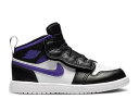 【 AIR JORDAN AIR JORDAN 1 MID ALT TD 'DARK IRIS' / BLACK DARK IRIS WHITE 】 ナイキ ミッド 黒色 ブラック 白色 ホワイト エアジョーダン ベビー