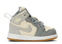 【 AIR JORDAN AIR JORDAN 1 MID SE TD 'COCONUT MILK PARTICLE GREY' / COCONUT MILK PARTICLE GREY WHITE COCONUT MILK 】 ナイキ ミッド 灰色 グレー 白色 ホワイト エアジョーダン ベビー