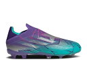 【 ADIDAS X SPEEDFLOW+ FG J 'PURPLE RUSH MINT RUSH' / PURPLE RUSH SILVER METALLIC MINT RUSH 】 アディダス ラッシュ 紫 パープル 銀色 シルバー ジュニア キッズ ベビー マタニティ スニーカー