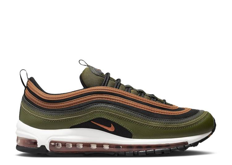 【 NIKE AIR MAX 97 'BLACK OLIVE' / ROUGH GREEN BLACK SAIL DARK 】 マックス 緑 グリーン 黒色 ブラック エアマックス スニーカー ..