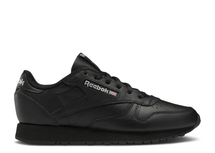 【 REEBOK WMNS CLASSIC LEATHER 'BLACK PURE GREY' / CORE BLACK CORE BLACK PURE GREY 】 リーボック クラシック レザー ピュア コア 黒色 ブラック 灰色 グレー スニーカー レディース