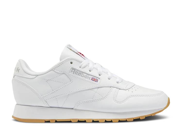 【 REEBOK WMNS CLASSIC LEATHER 'WHITE GREY GUM' / FOOTWEAR WHITE PURE GREY 3 】 リーボック クラシック レザー 灰色 グレー 白色 ホワイト ピュア スニーカー レディース