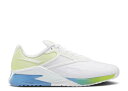 【 REEBOK WMNS NANO X2 'WHITE ACID YELLOW' / FOOTWEAR WHITE ESSENTIAL BLUE 】 リーボック ナノ 白色 ホワイト 青色 ブルー スニーカー レディース