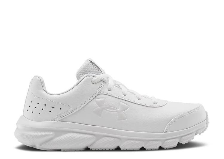 【 UNDER ARMOUR ASSERT 8 GS 'WHITE' / WHITE 】 白色 ホワイト アンダーアーマー ジュニア キッズ ベビー マタニティ スニーカー