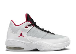 【 AIR JORDAN JORDAN MAX AURA 3 GS 'WHITE UNIVERSITY RED' / WHITE PURE PLATINUM BLACK 】 ナイキ マックス オーラ 白色 ホワイト ピュア プラチナム 黒色 ブラック エアジョーダン ジュニア キッズ ベビー マタニ