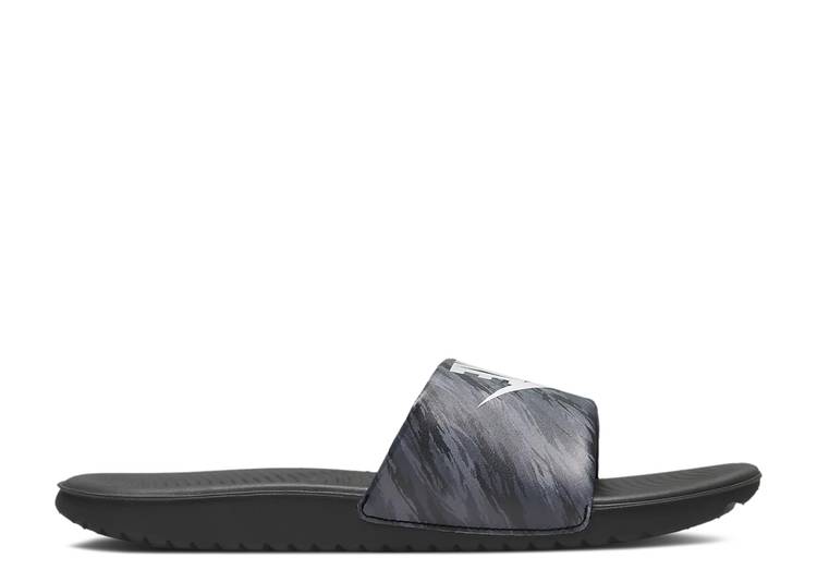 ナイキ NIKE サンダル ピュア プラチナム 黒色 ブラック 'BLACK CAMO' ジュニア キッズ 【 PLATINUM NIKE KAWA SE SLIDE GS PURE BLACK 】