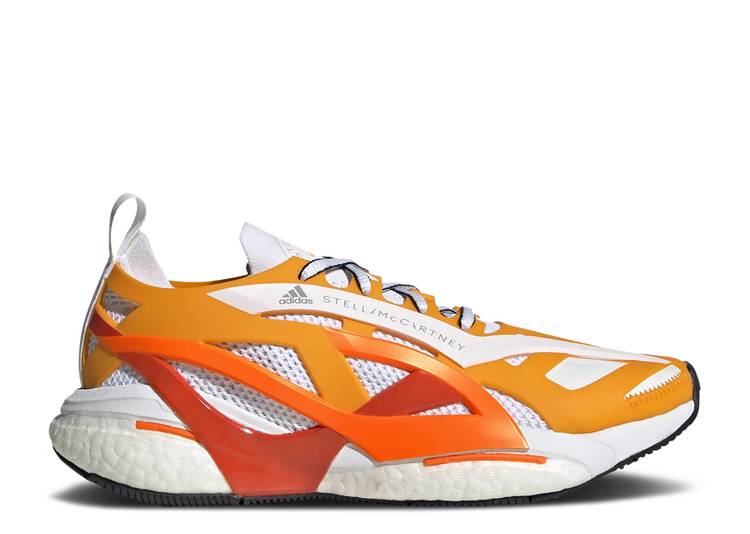 【 ADIDAS STELLA MCCARTNEY X WMNS SOLARGLIDE 'CREW ORANGE WHITE' / CREW ORANGE ACTIVE ORANGE CLOUD 】 アディダス 橙 オレンジ クルー スニーカー レディース