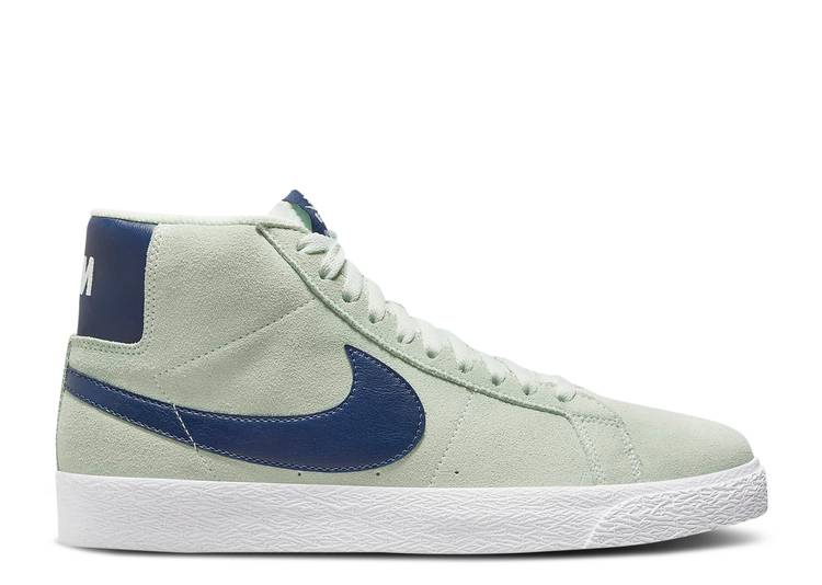 ナイキ NIKE ズーム ブレイザー ミッド エスビー 緑 グリーン 白色 ホワイト 紺色 ネイビー 'BARELY NAVY' スニーカー メンズ 【 GREEN NIKE ZOOM BLAZER MID SB BARELY WHITE NAVY 】