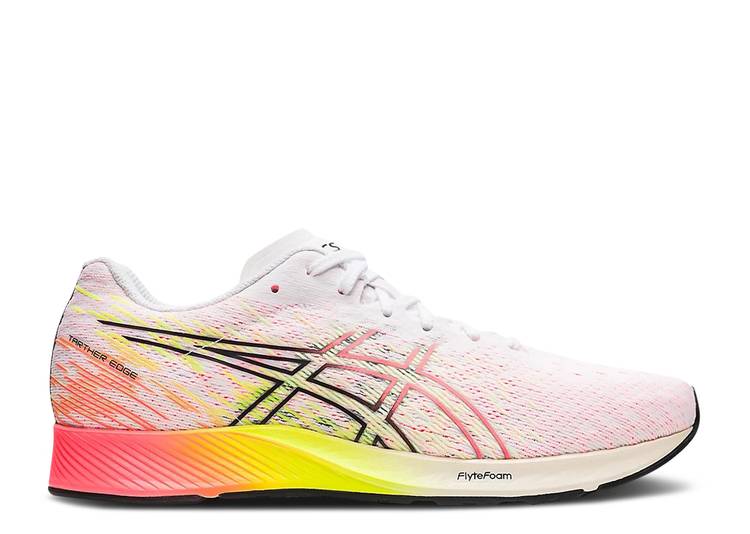 【 ASICS WMNS TARTHEREDGE 3 'WHITE BLAZING CORAL' / WHITE BLAZING CORAL 】 白色 ホワイト スニーカー レディース アシックス