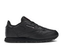 【 REEBOK CLASSIC LEATHER LITTLE KID 'TRIPLE BLACK' / BLACK 】 リーボック クラシック レザー 黒色 ブラック ジュニア キッズ ベビー マタニティ スニーカー(4)